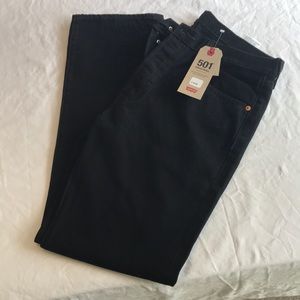 NWT black Levi’s 501 jeans